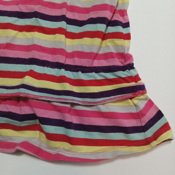 H&M HM Gold Butterfly Light Jersey Knit Dress Sz 9-12 Months Rainbow Stripe - Picture 5 of 8
